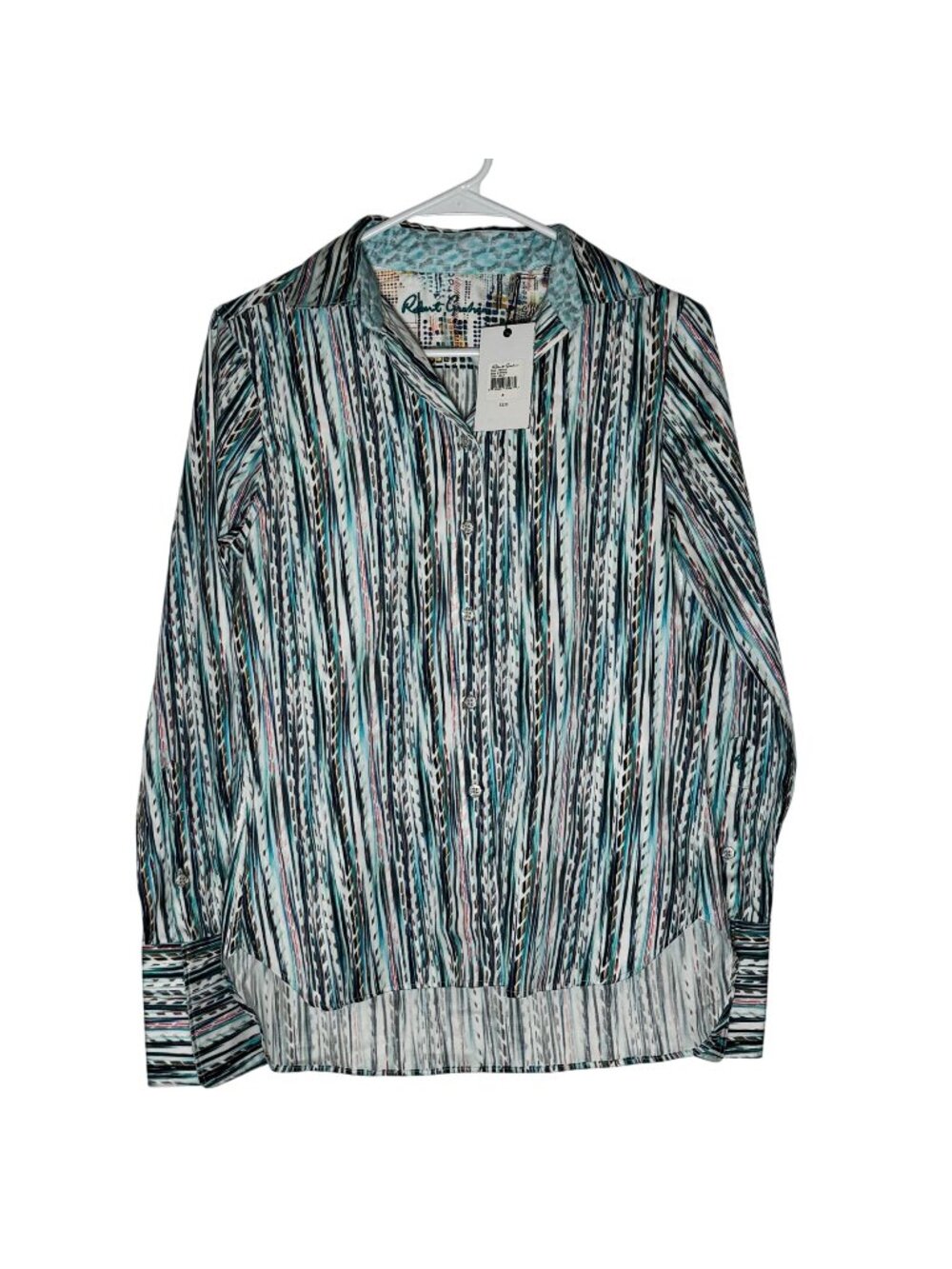 Robert Graham Multicolored Priscilla Long Sleeve Shirt Women's Size Small NWT!